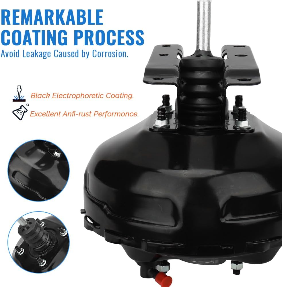 HARUMA ‎54-71008 Vacuum Power Brake Booster 1973 1974 1975 1976 1977 1978 1979 1980 for Chevy C10 C20 C30 K10 K20 K30 Blazer K5 Blazer, for GMC 18003678, 18003681, 18003686