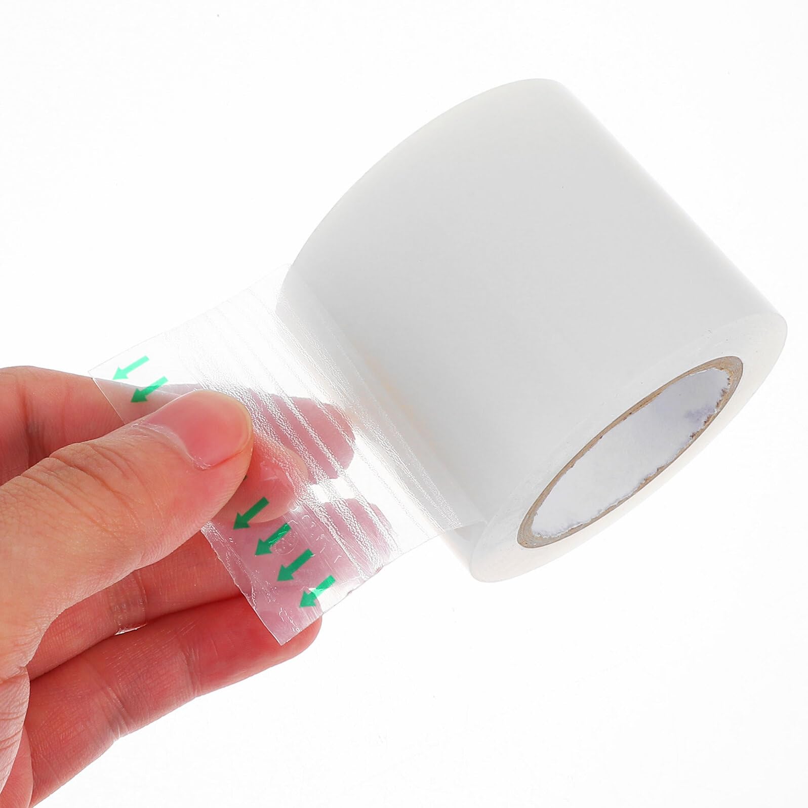 SUPVOX Ruban Adhésif de Réparation Protection Étanche et Transmission Efficace de Lumière 2 Rouleaux pour Film de Serrage en Polyéthylène pour Entretien Extérieur
