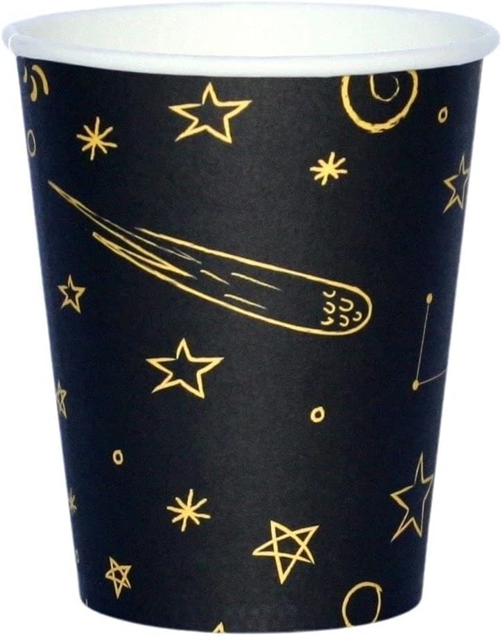 Pooka Galaxy Birthday Party Supplies Decorations | Space Galaxy Plates, Cups, Napkins, Cupcake Toppers, Party Favors