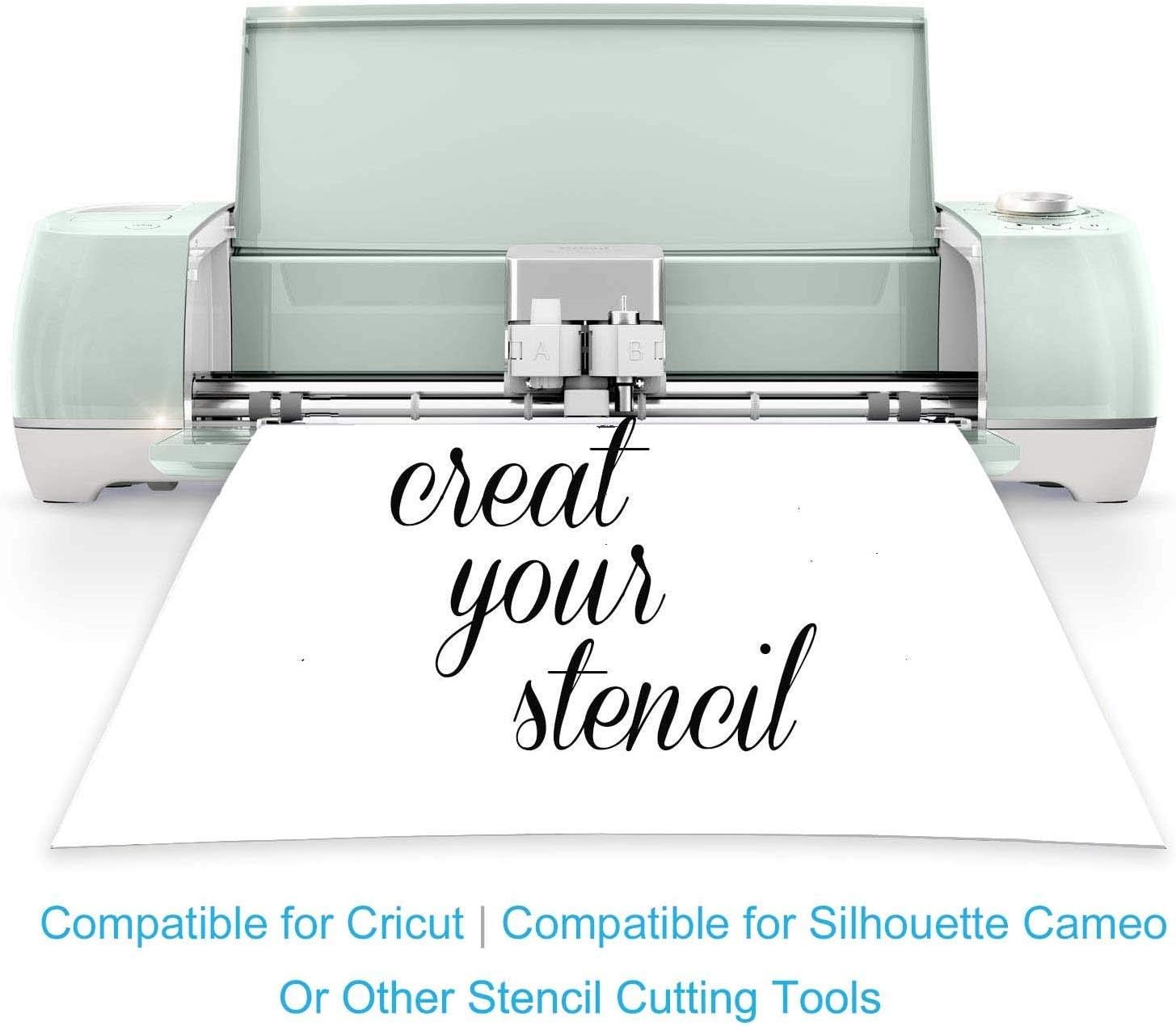 6 mil Clear Stencil Sheets 12 X 12 Inch - 15 Pieces - Craft Plastic, Blank Mylar Templates, Square Blank Stencil Material Mylar Template Sheets for Stencils