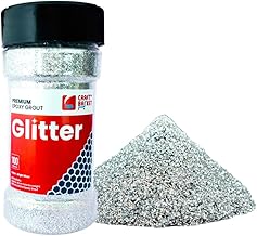 Premium Waterproof Epoxy Grout Glitter (3 Colours), Sparkle for Tile & Stone Joint, Glitter for Epoxy Grout (Bright Silver, 100 g)