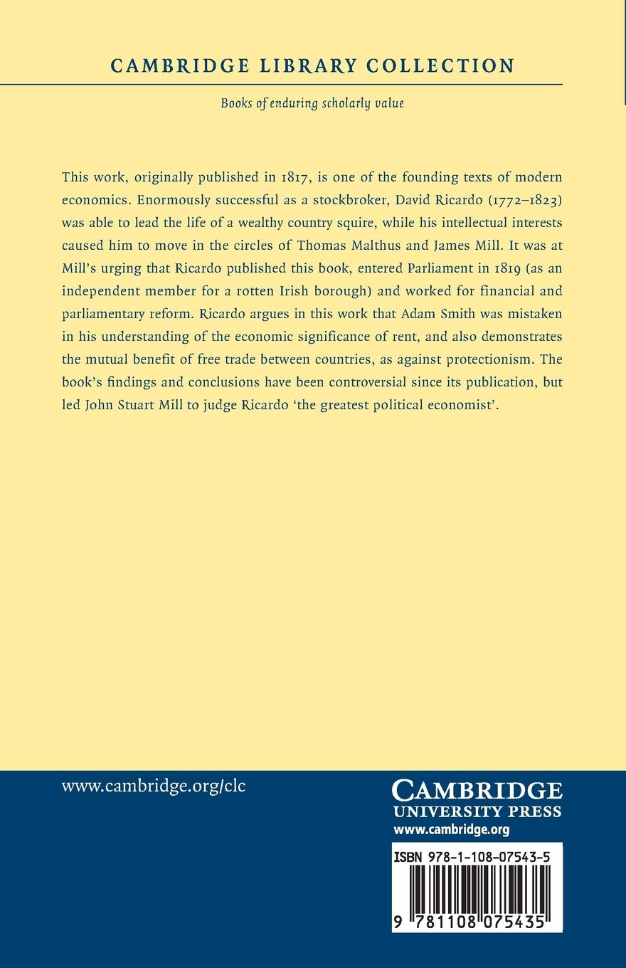 On the Principles of Political Economy, and Taxation