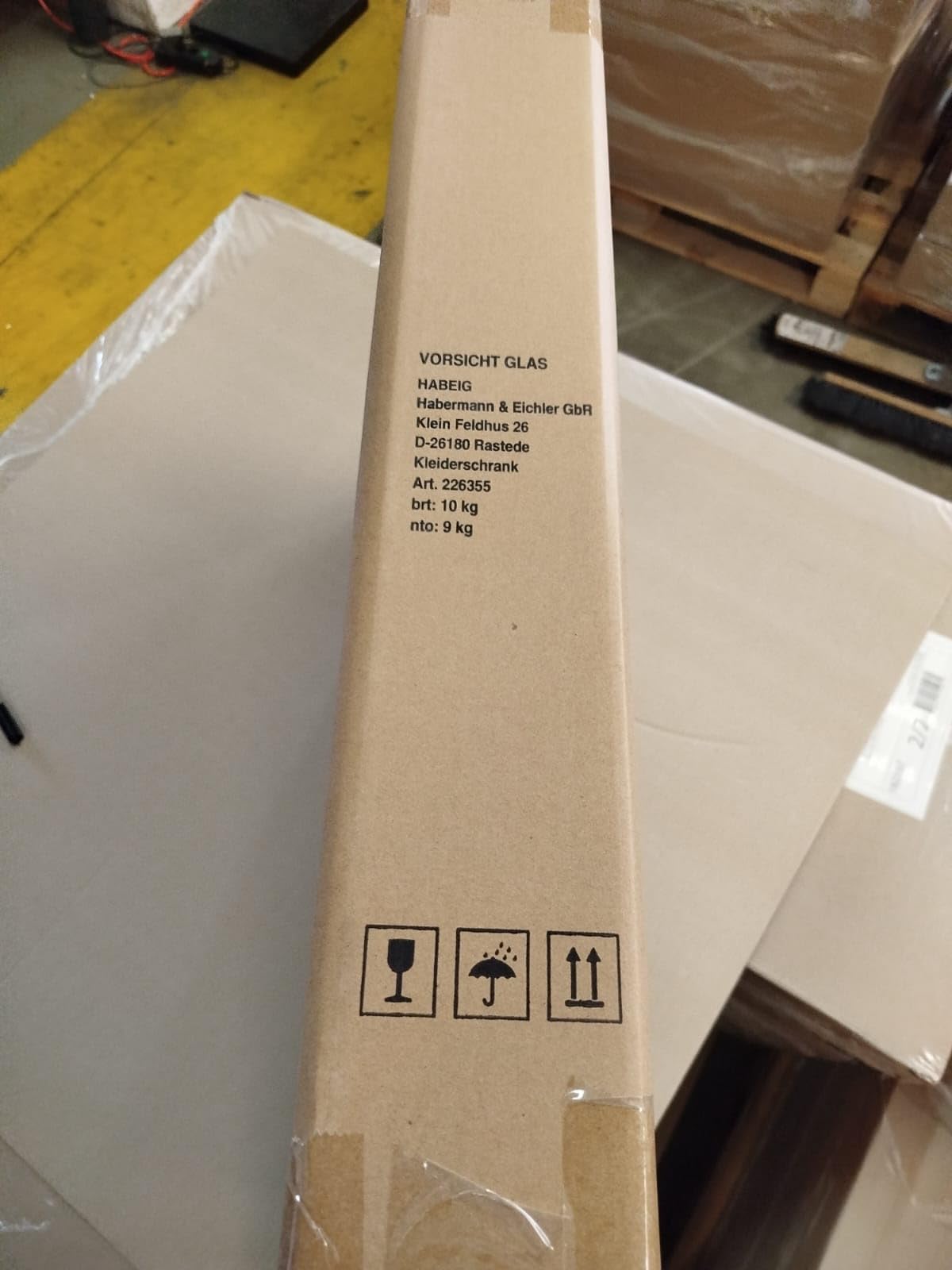Puppenschrank aus Holz 355, Weiß mit Blumenmuster, 70 cm Höhe, 2 Türen, Kinderzimmermöbel