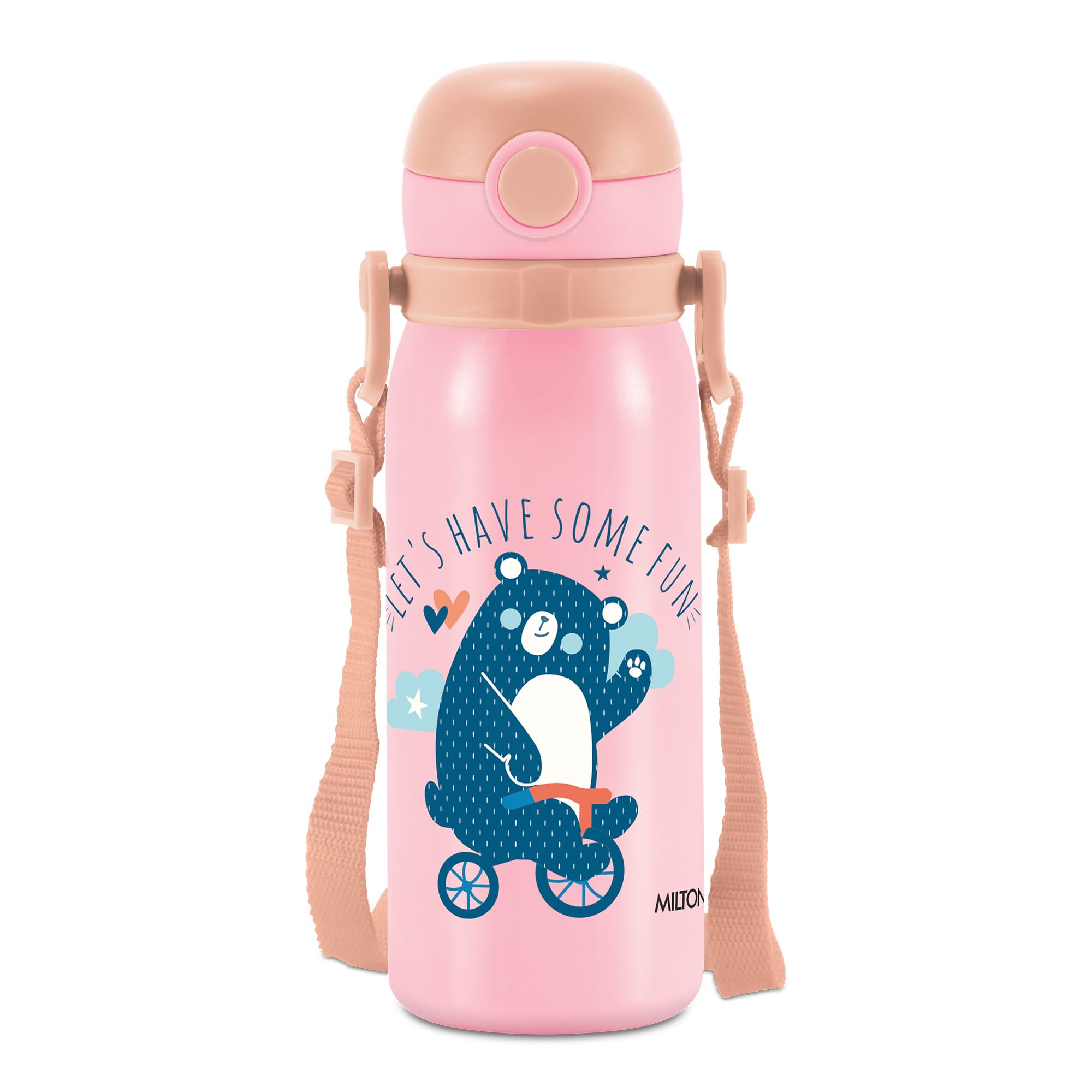 Milton Thermosteel Companion 450 Insulated Inner Stainless Steel Water Bottle with Spout Lid, 1 Piece, 435 ml, Pink| Easy Grip | Leak Proof | Hot or Cold | School | Travel Bottle (B0D5CPSQRS) Amazon Price History, Amazon Price Tracker