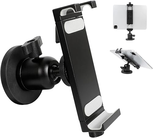 Miniatura 8 de Soporte de tableta de aleación de aluminio con cabezal de bola de 1 pulgada - Soporte giratorio para tableta 360 para iPad y otros dispositivos de