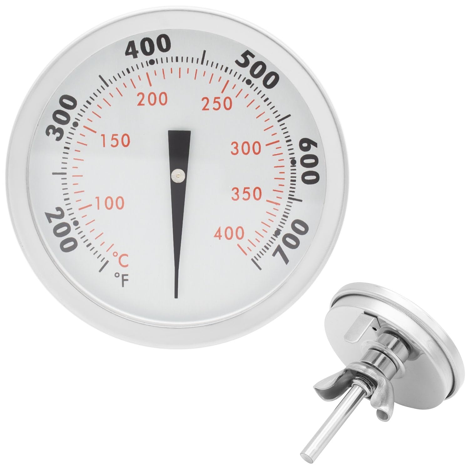 60540 7581 67031 Grill Lid Thermometer for Weber Charcoal, Spirit, Q Grill, Temperature Gauge for Spirit I & II 200 and 300 Series, Weber 22" Kettles, Q 120/220/300/320, Traveler Portable Gas Grill