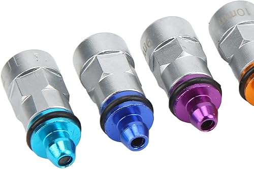 Miniatura 3 de Kit de llave de purga de frenos con 6 adaptadores, goma metálica, universal para automóvil, SUV, camión ligero, motocicleta, 0.27-0.47 pulgadas,