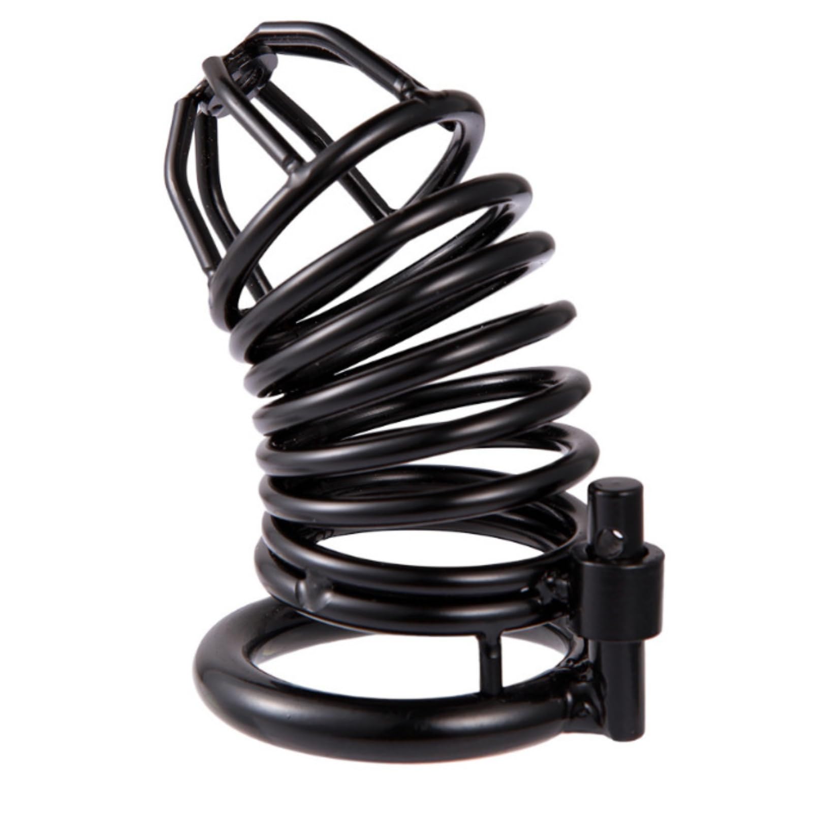 Generico 3 Misure di Gabbia Lunga da Uomo in Acciaio Inossidabile Color Argento, ventilata e Traspirante, Nera e Argento (40 mm/45 mm/50 mm)-IRMZ28
