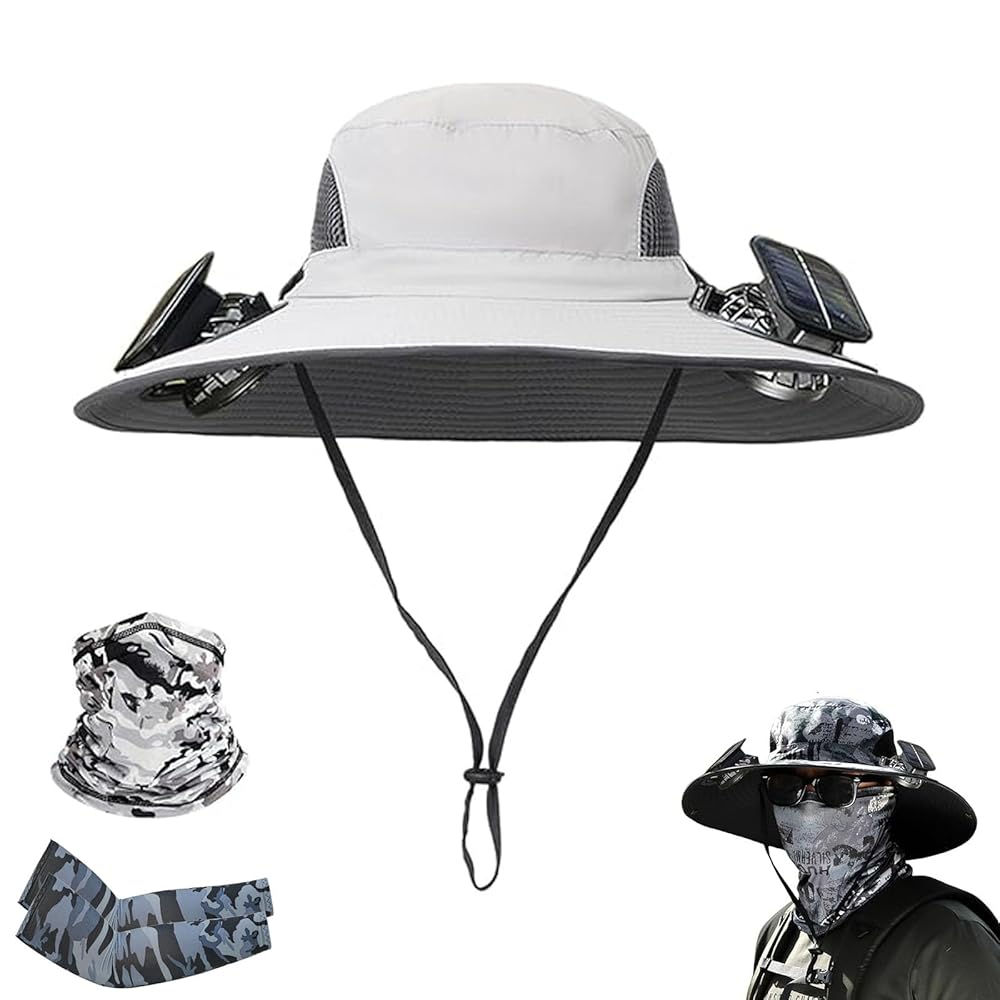 Amazon.com : Cool Breeze Solar Hat with Fan,Fishing Hat with