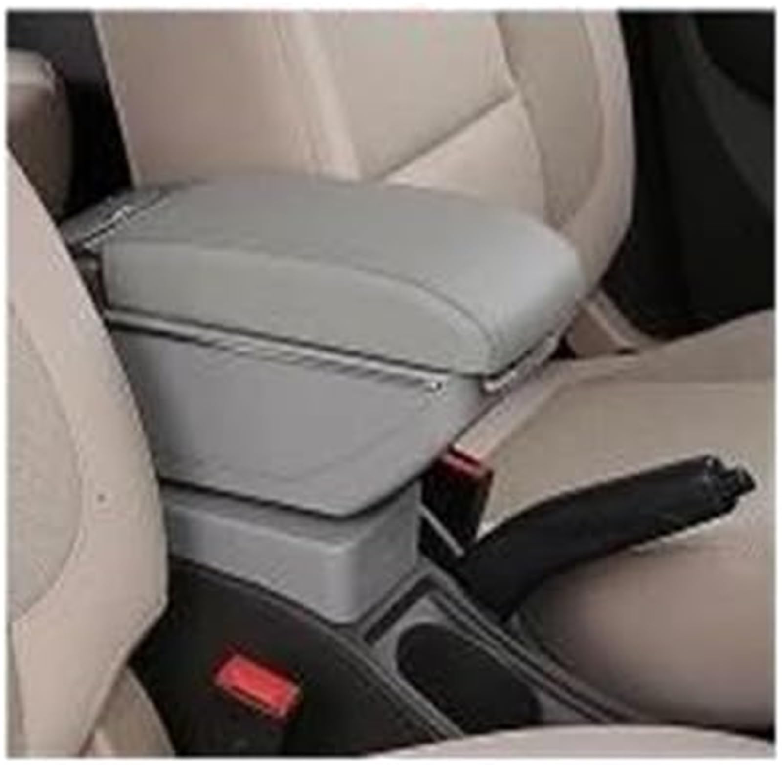 Ergonomiczne podparcie ramion kierowcy Schowek, dla Forda Focusa, dla podłokietnika dla Mk1 Zawartość sklepu centralnego, dla siedzenia z uchwytem na kubek USB(BLACK D Gray)