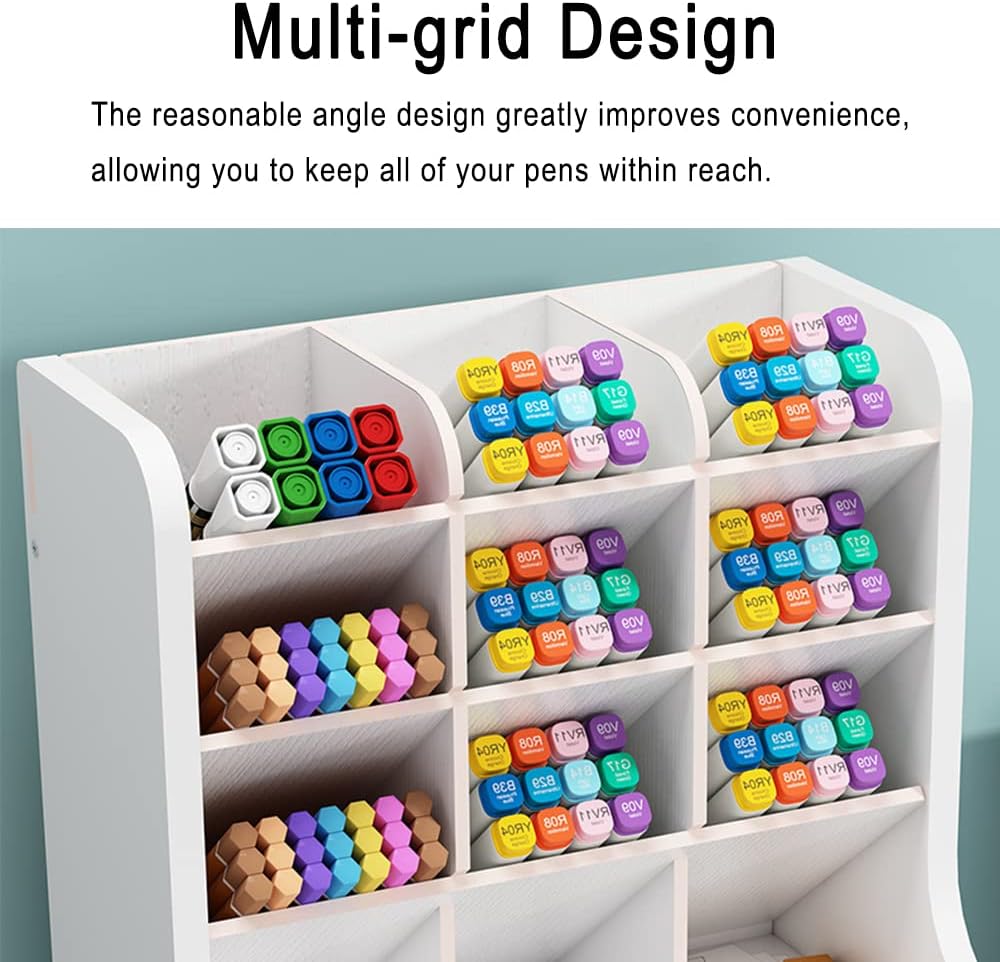 引き出し付きホワイトペンオーガナイザー、DIY鉛筆ホルダーデスク整理キャディオフィス文具デスクトップオーガナイザー、自宅、オフィス、