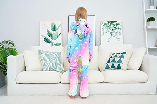 Vista 3 de unicorn warrior Pijama de unicornio para niños, disfraz de Halloween, Navidad, cosplay, ropa de dormir, pijama de una pieza para niñas y niños