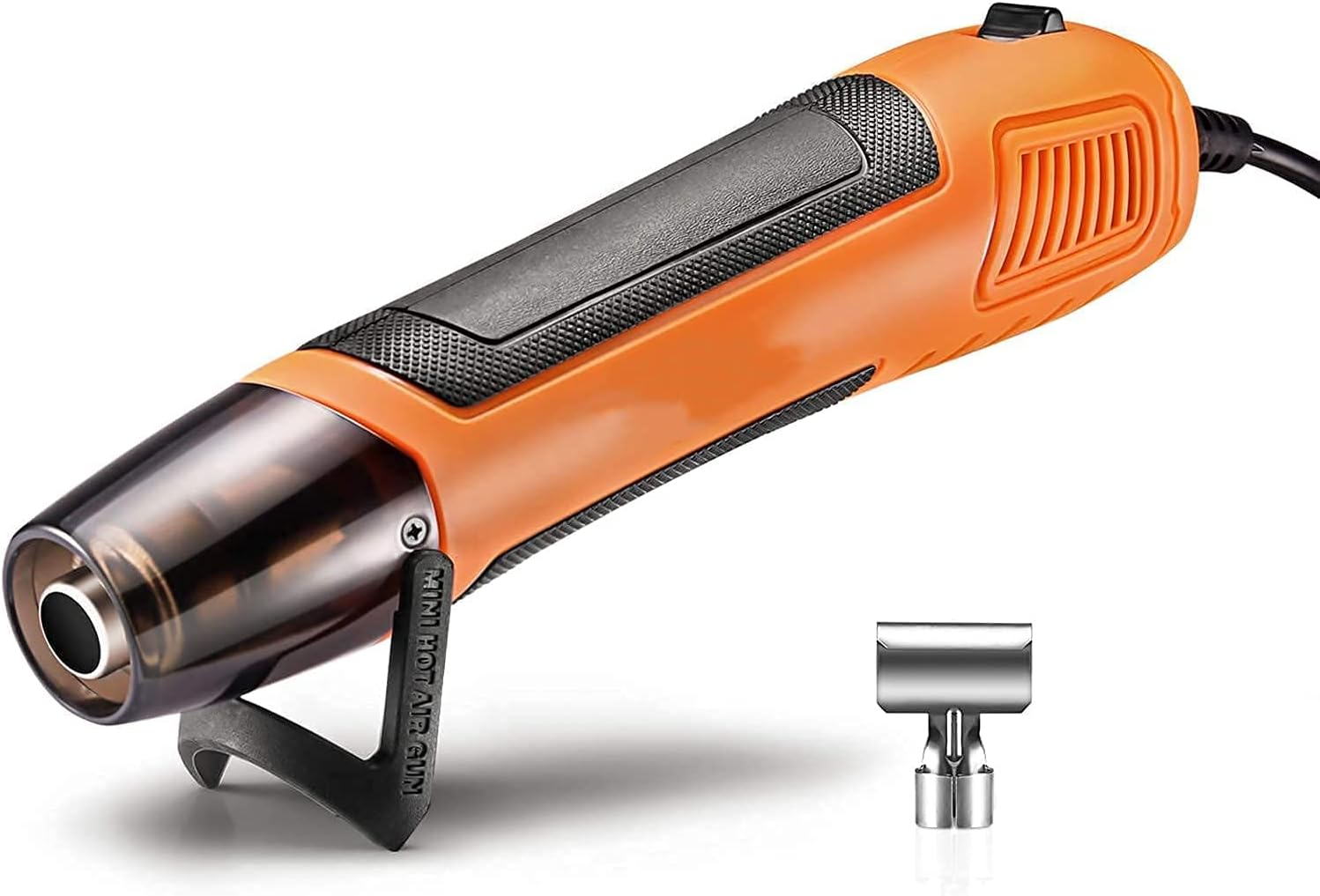 Amazon ヒートガン 小型 350W 急速加温 350℃ 超軽量 曲面ノズル付き DIY 各種手芸・ねんどの乾燥・熱収縮紙装飾品 溶接・剥離 2Mコード HGP35AC2Mコード