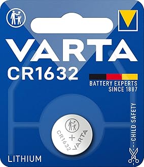 VARTA Batteries Electronics CR1632 Lithium button cell battery 1-pack, Button cells in original blister pack of 1
