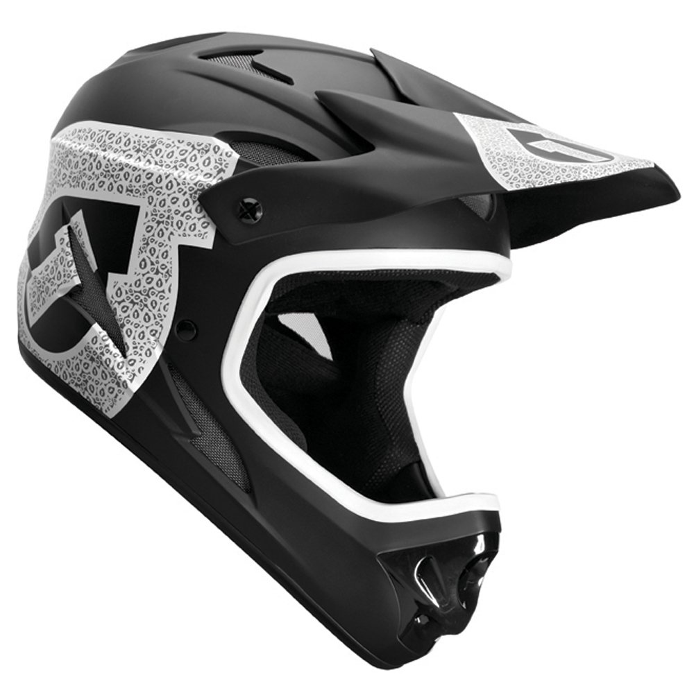 SIXSIXONE Helm Comp Shifted, schwarz/weiß matt, 59-60 cm