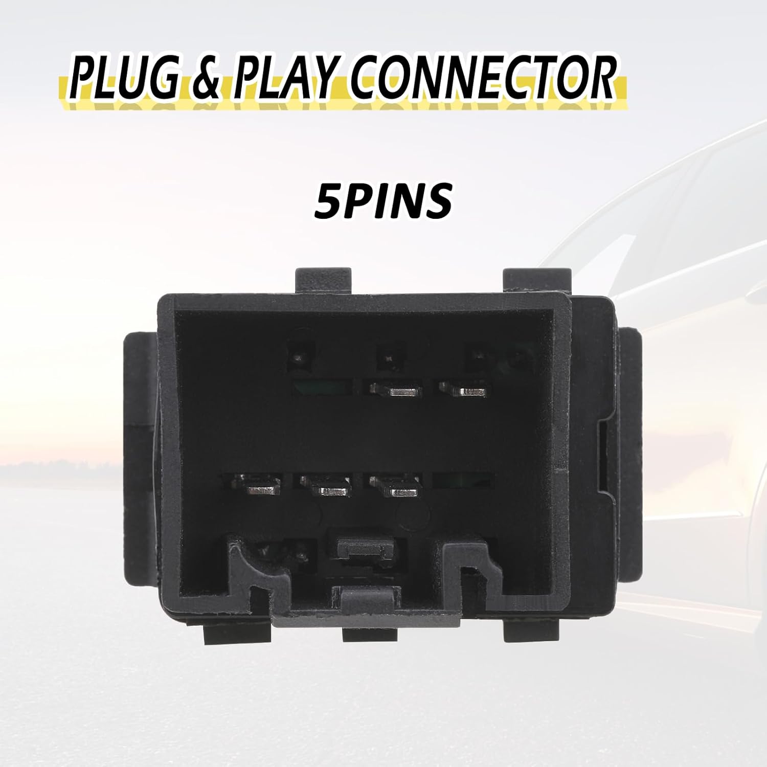 Vurkcy Front Rear Passenger Side Power Window Switch Button Fit for Ford Crown Victoria F150 Expedition Mercury Marauder Grand Marquis 2003-2008 Lincoln Mark LT Replace 5L1Z14529BA 2L1Z14529AA