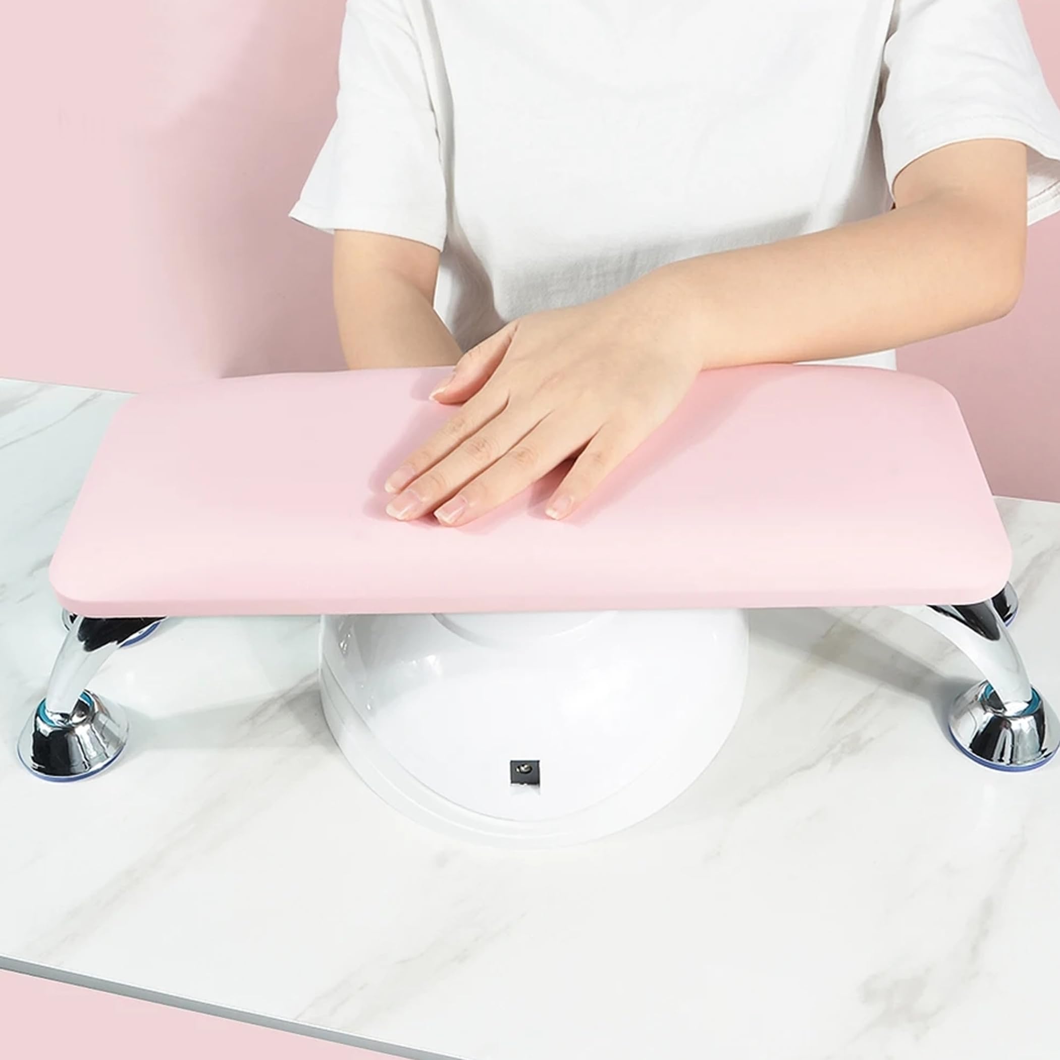 Almohada para Manicura, Reposamanos para Uñas Profesional Apoyos para Las Manos Almohada de Mano de Manicura de Cuero de Microfibra Apoyador de Manos para Salón de Uñas Apto