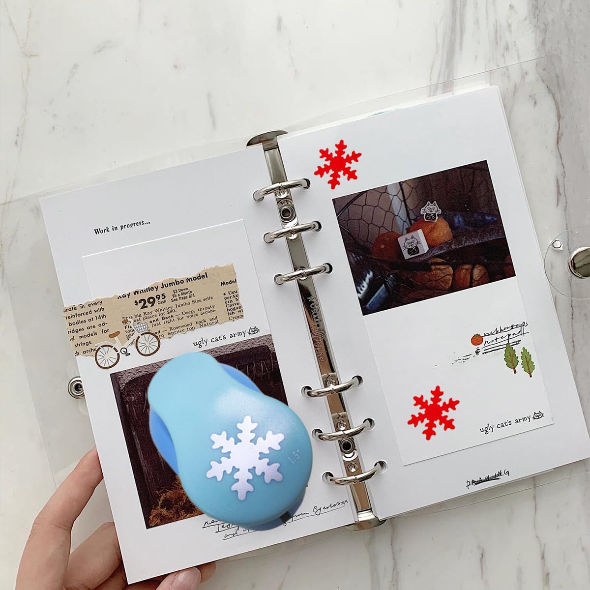 Amazon.co.jp: パンチセット 38mm ペーパーパンチ 雪の結晶 クラフト