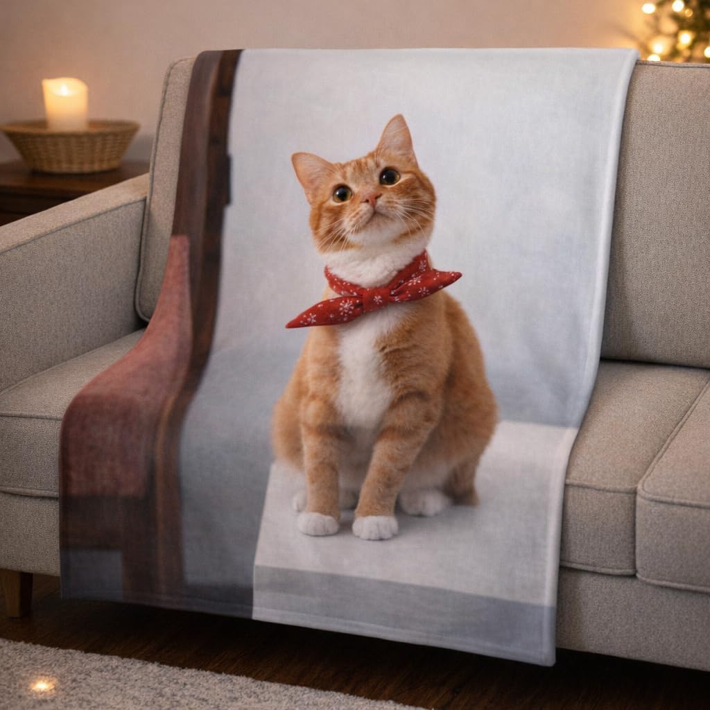 Personalization Universe Picture Perfect Personalized 50x60 Plush Fleece Photo Blanket