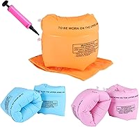 Vista 8 de Flotadores de brazo inflables para natación, mangas flotantes, anillos de natación (4-6-8 piezas)