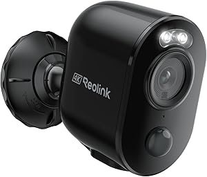 Reolink 4K Videocamera Sorveglianza Esterno WiFi 2,4/5GHz, Telecamera Wi-Fi Esterno Senza Fili Batteria Solare, Rilevamento Smart, Visione Notturna a Colori, Funziona Cloud/Alexa, Argus 3 Pro(Nero) asin的图片