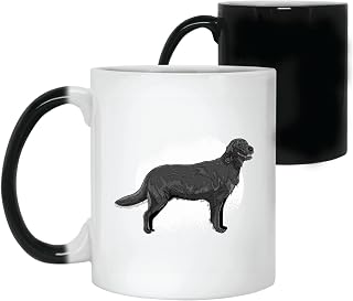 Unique Gift for Pet Lovers Black Retriever Dog Side View 11oz 15oz Color Changing Mug