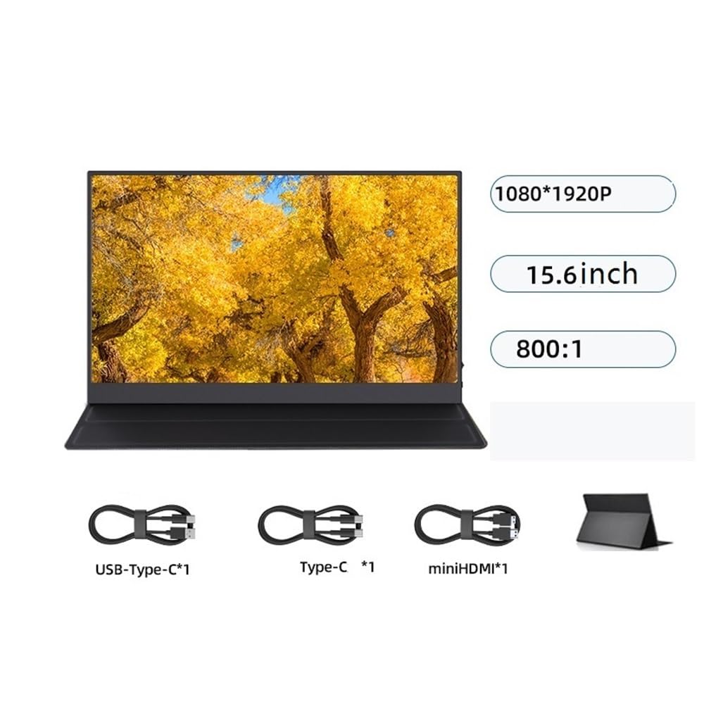 Monitor portatile da 15,6 pollici 1080HD non touch 60 Hz, espansione esterna for laptop, schermo secondario Monitor per Smart Working