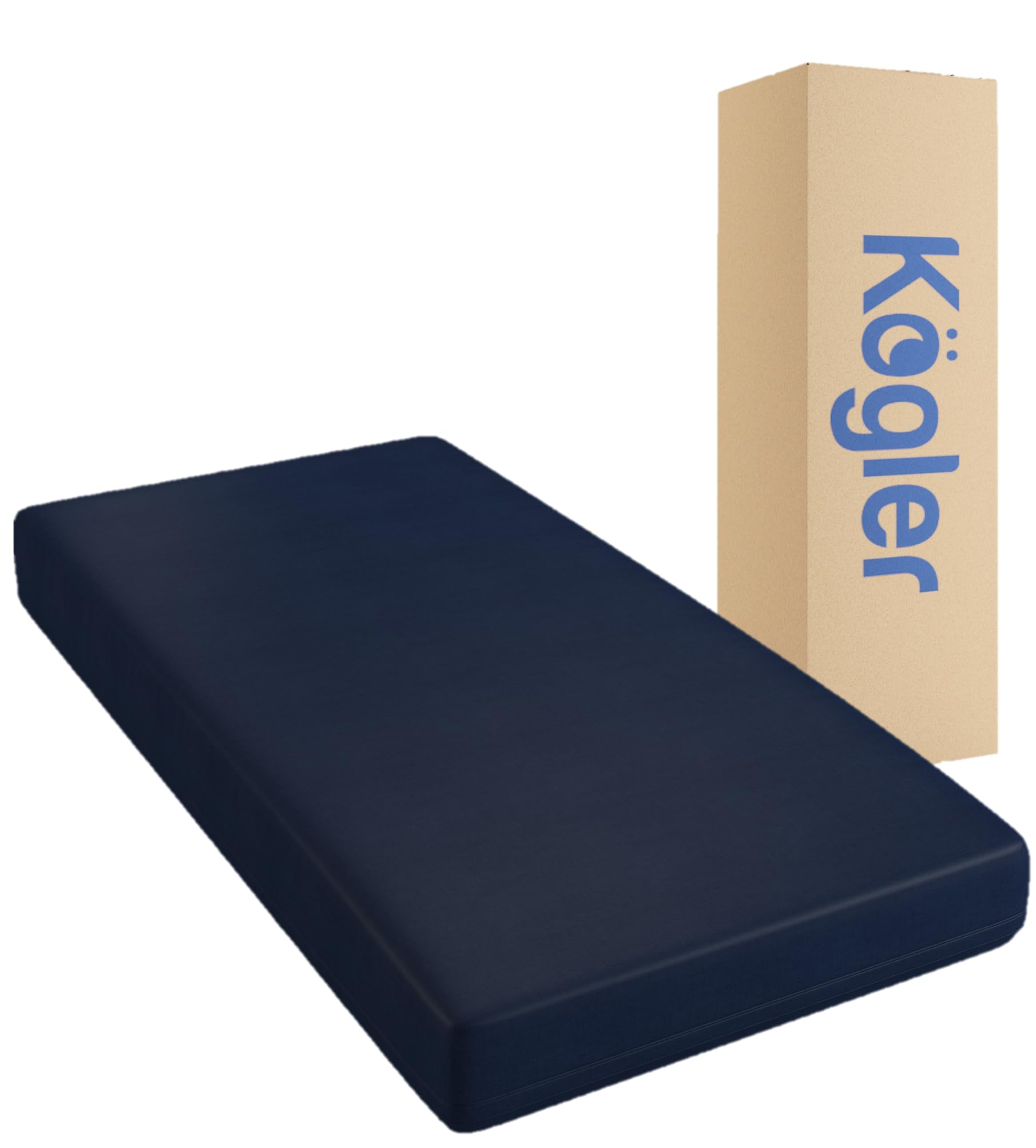 Kogler Premium 6-Inch Thick High-Density Foam Semi-Truck & RV Mattress with Gel-Infused Memory Foam - Luxury Comfort on The Road, 36X80, Navy