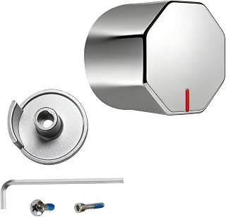 All Metal Replacement for Moen Tub/Shower Lever Handle, Compatible with Moen Posi Temp Shower Handle and for Cartridge,Single Handle Faucets for Adjust Water Volume and Temperature,Knob Chrome