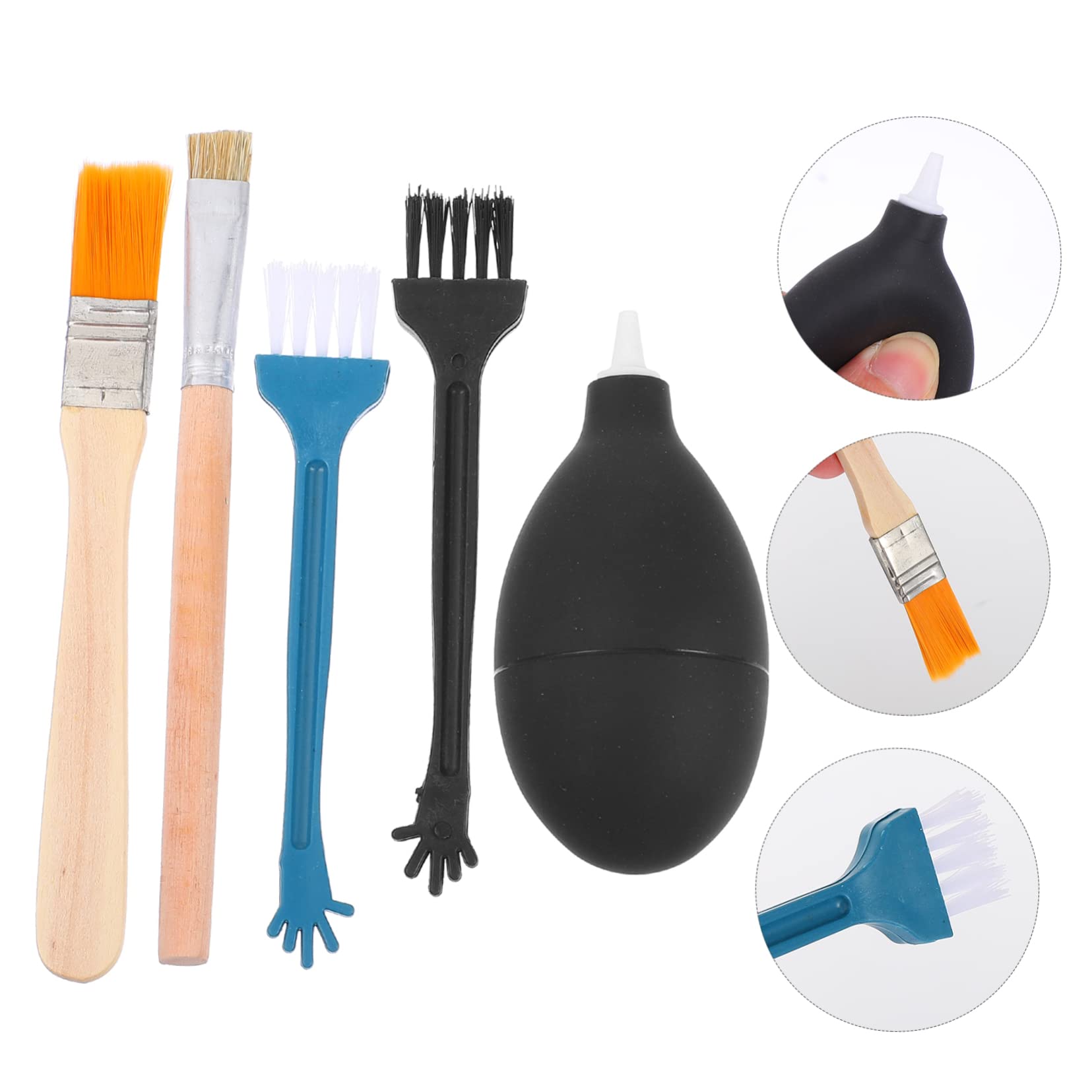 Hemobllo 6 Set di Kit di Pulizia per Cuffie Tablet Laptop Set di Pulizia Spazzola Indurita Setole Morbide Pulizia dei Tuoi Dispositivi Elettronici