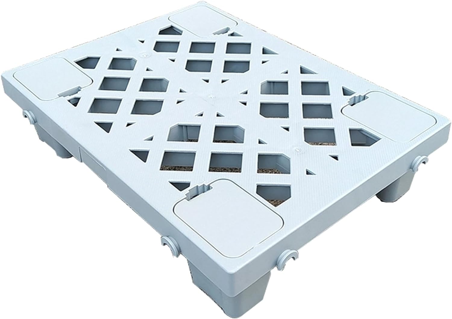 Plastic Platform, Lightweight Pallet with Breathable Grids, Easy to Stack, for Kitchen Supermarket Garages Storage Rooms