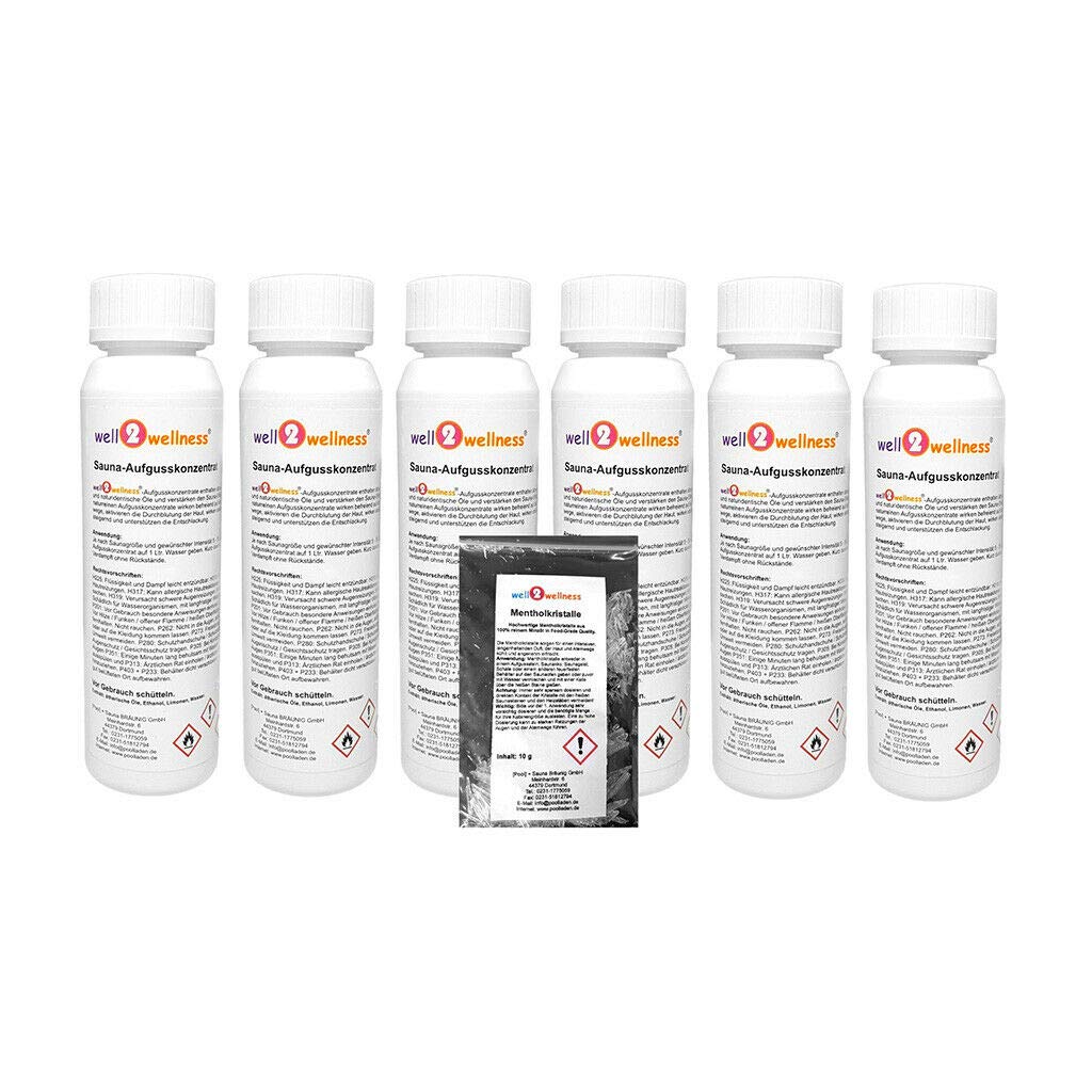 well2wellness Sauna Infusion Les Classiques 6 x 125 ml