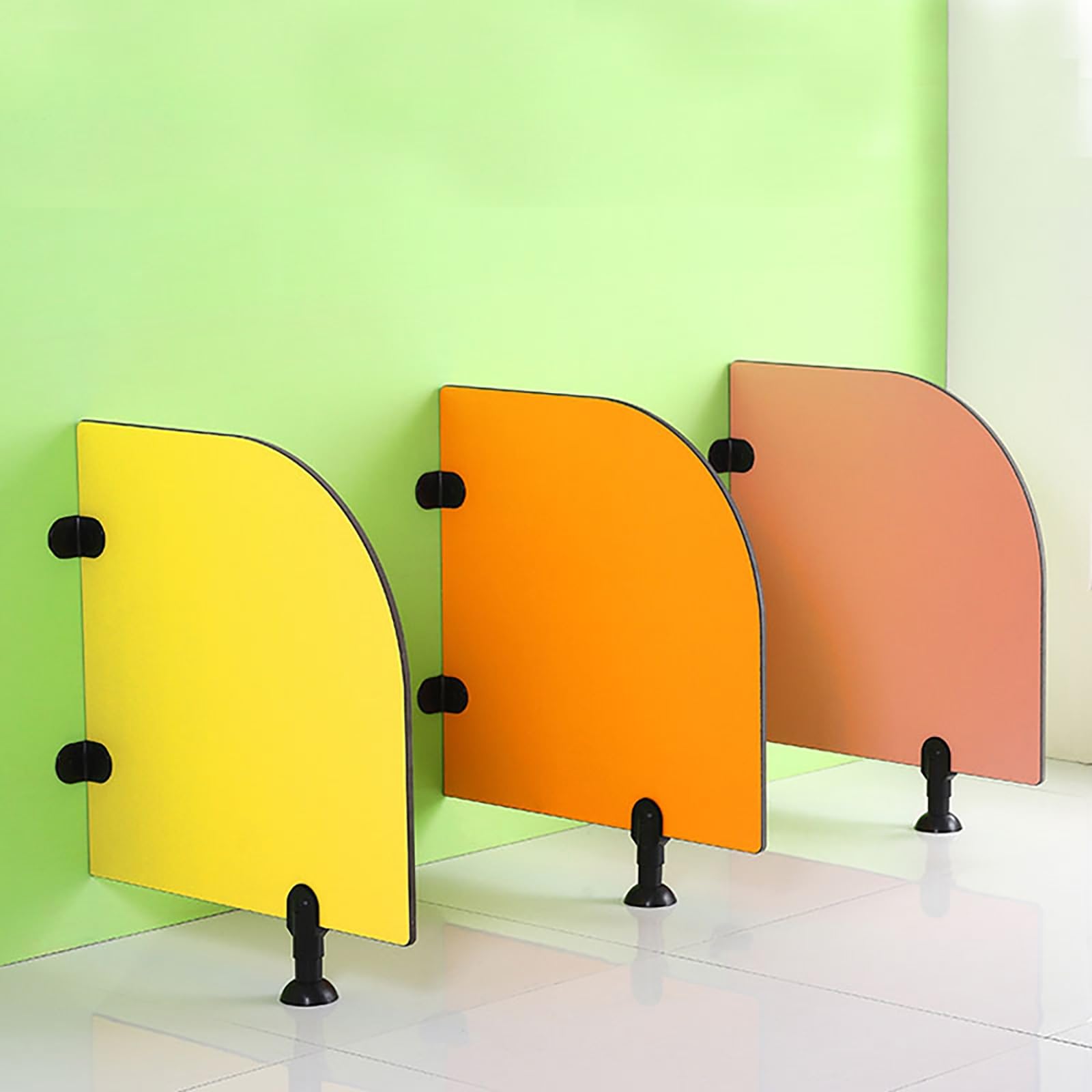 Divisore per orinatoio per bambini, divisorio per WC, per asili, centri commerciali e spazi pubblici (grigio, 60 x 80 cm / 23.6x31.5in), soluzione igienica e adatta ai bambini