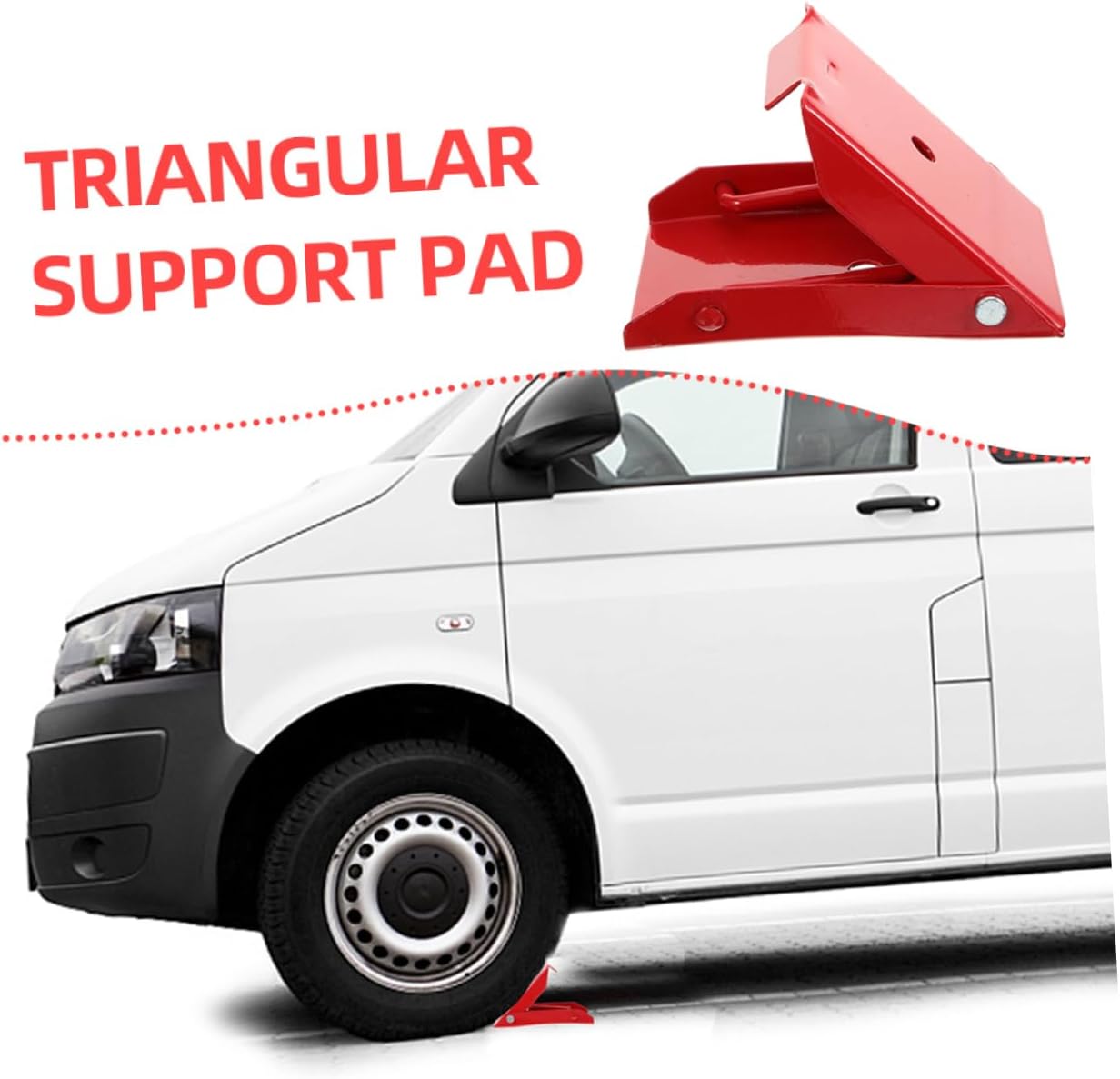 2pcs Metal Wheel Chocks for Cars and Trailers Portable