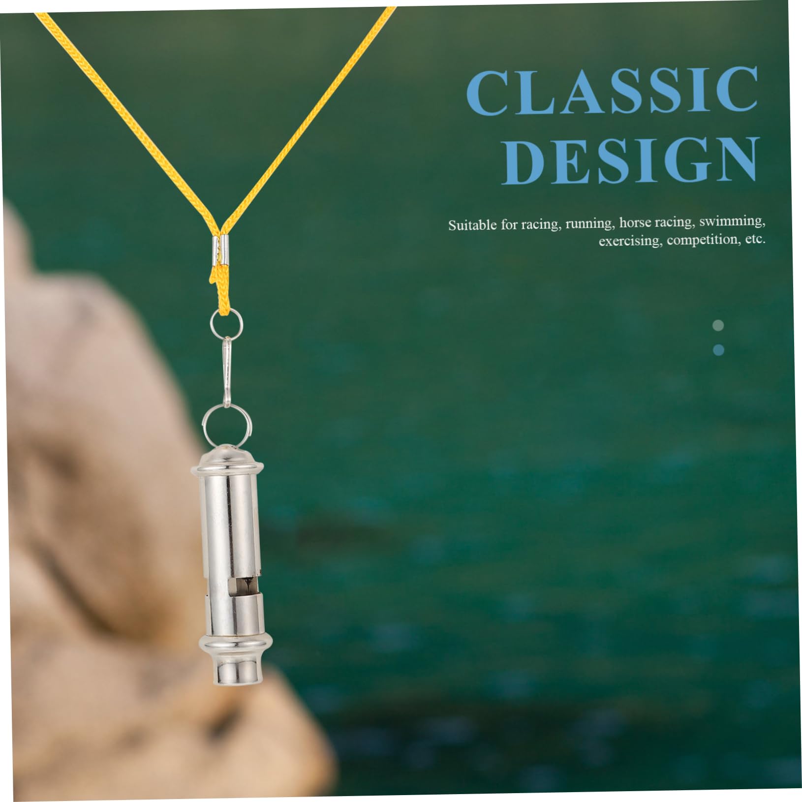 HEMOTON 2Pcs Crisp Sound Professional Referee Whistle for Outdoor Sports Training High Class Whistles for Survival and Emergency Use