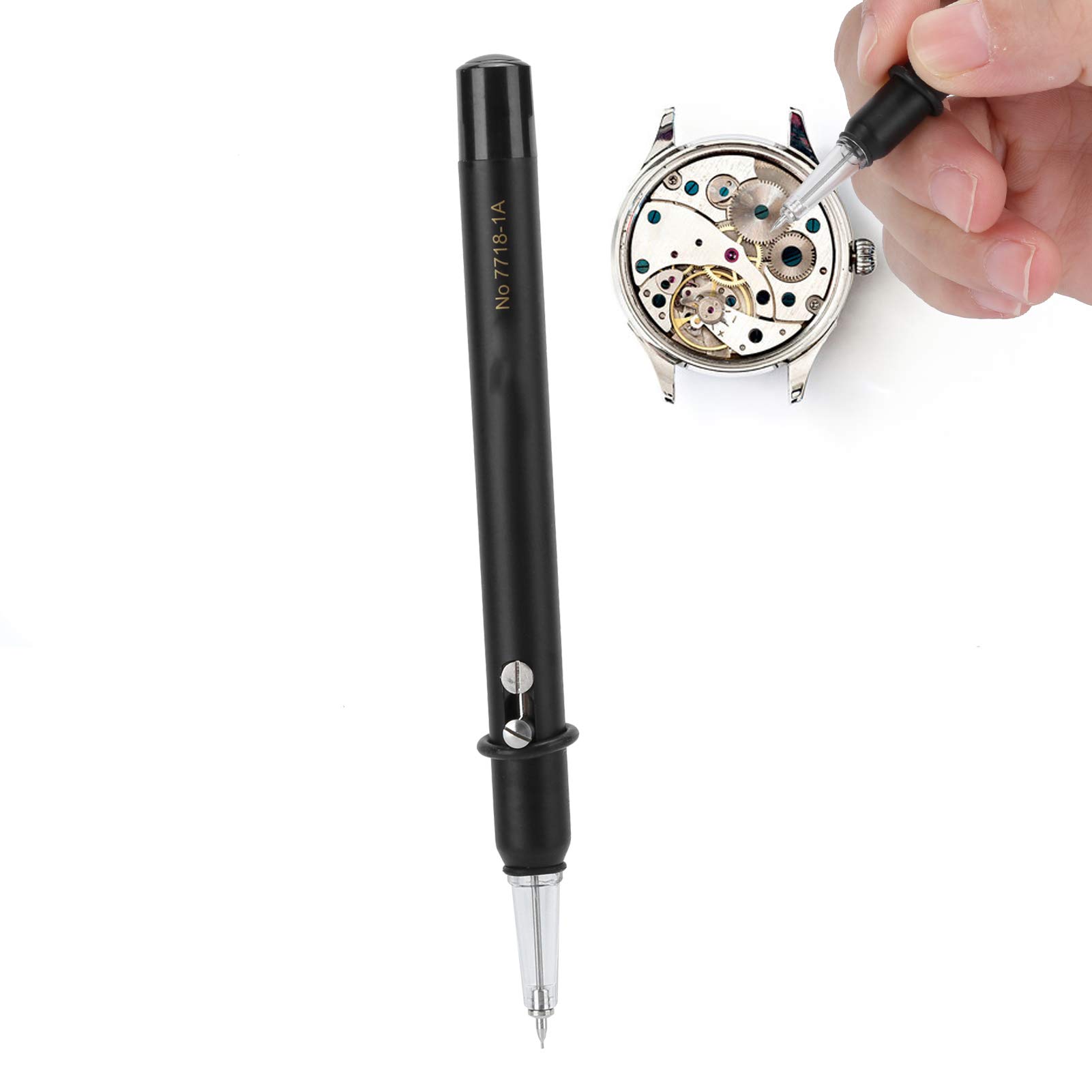 Automatischer Ölstift für die Uhrenreparatur, Langlebiges und Leichtes Schmierwerkzeug für Uhrmacher, Einfache Bedienung, 1 Set (7718-1A)