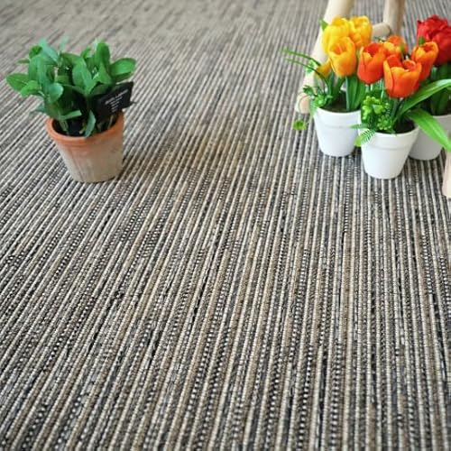 Decoweb Moquette Tissé Plat - Bornéo - Silver - Rouleau de 4m x 1m