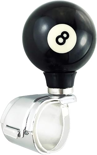 Abfer Manija eléctrica giratoria 8 bolas suicida perilla asistencia de conducción para la mayoría de automóviles, camiones, tractores, barcos,