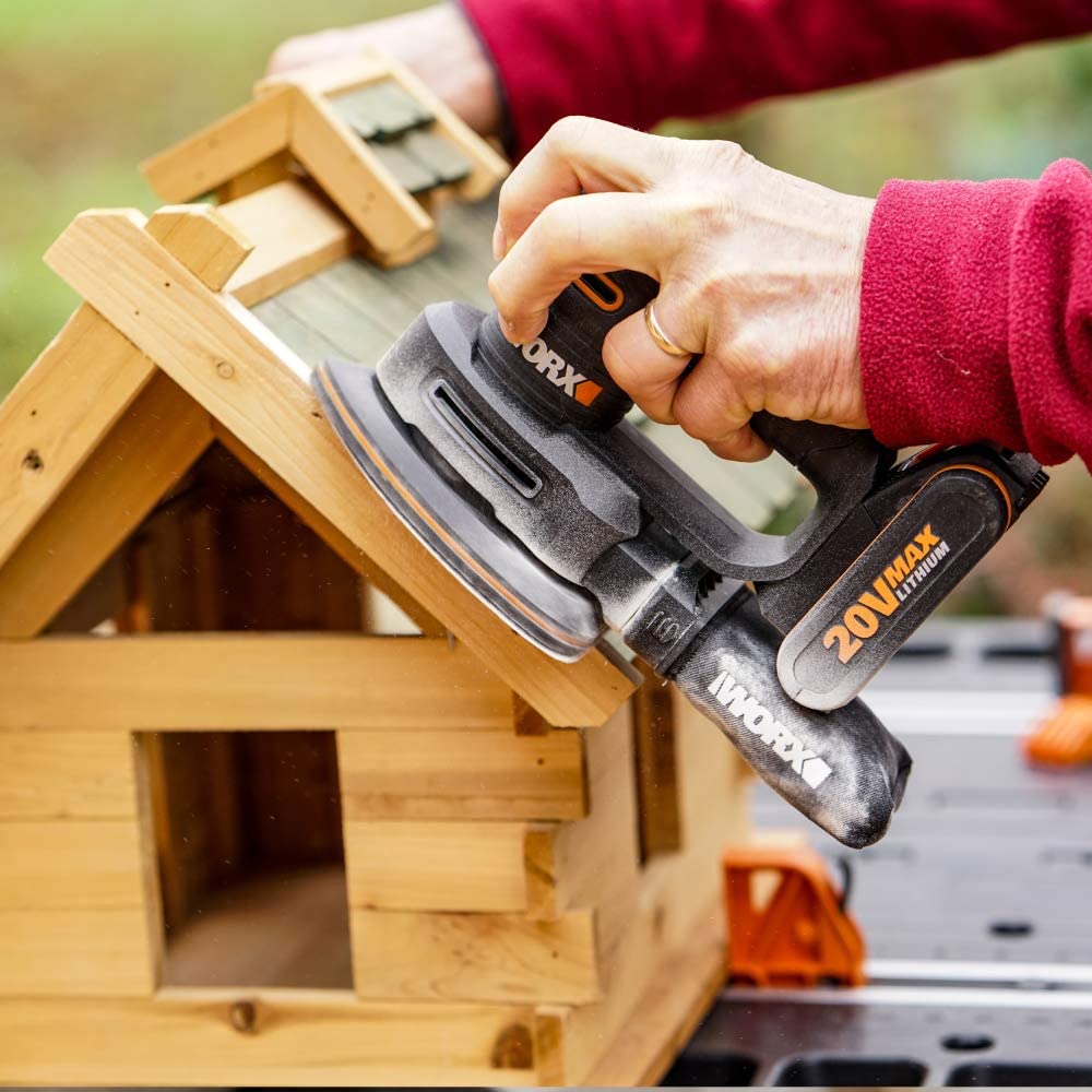 WORX WX822.9 Multilijadora 20V PowerShare - Sin batería ni cargador | Sistema recolector de polvo | sistema de fijación por velcro | ajuste fácil y rápido