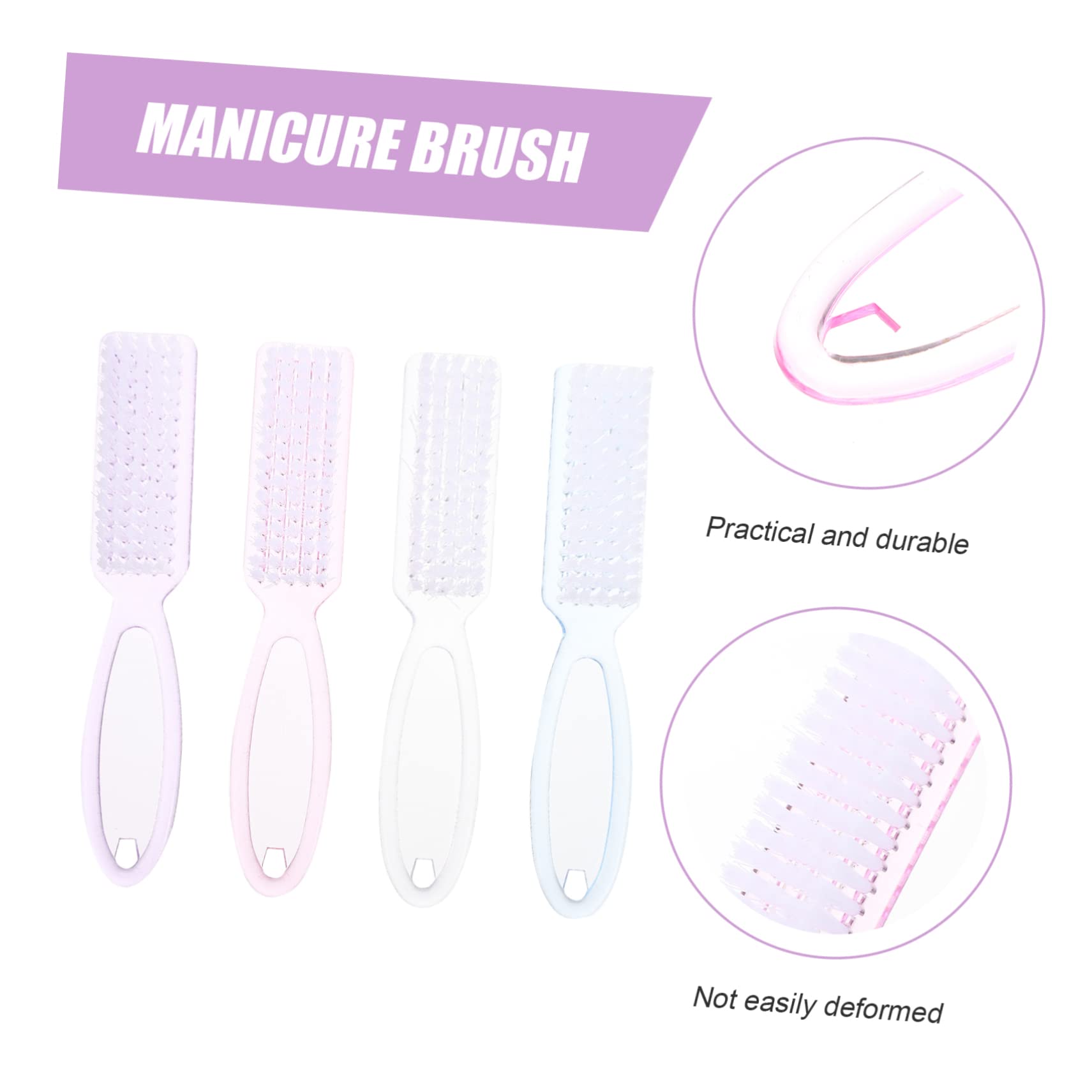 FRCOLOR Stk reinigungsbürste Nagelbürste zum Reinigen Werkzeug zur Nagelreinigung Nagelreiniger Bürstenreinigung para uñas Pulver nail pinsel nagelpinsel Nagelkunstwerkzeuge p.s