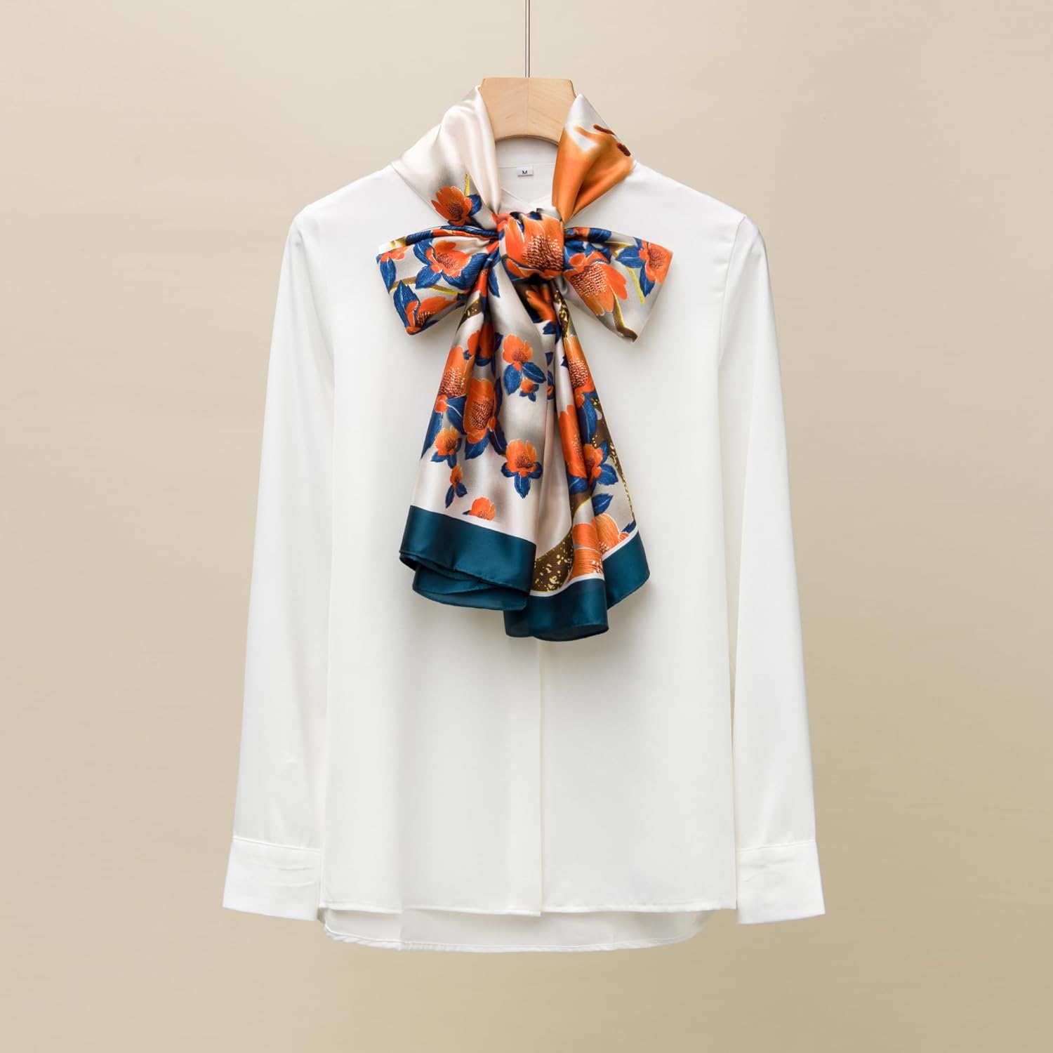 Women's Elegant Long Chiffon Shawl, Silk-Like Formal Wrap Scarf for Evening Gowns - Lightweight & Gift Packed - Image 9