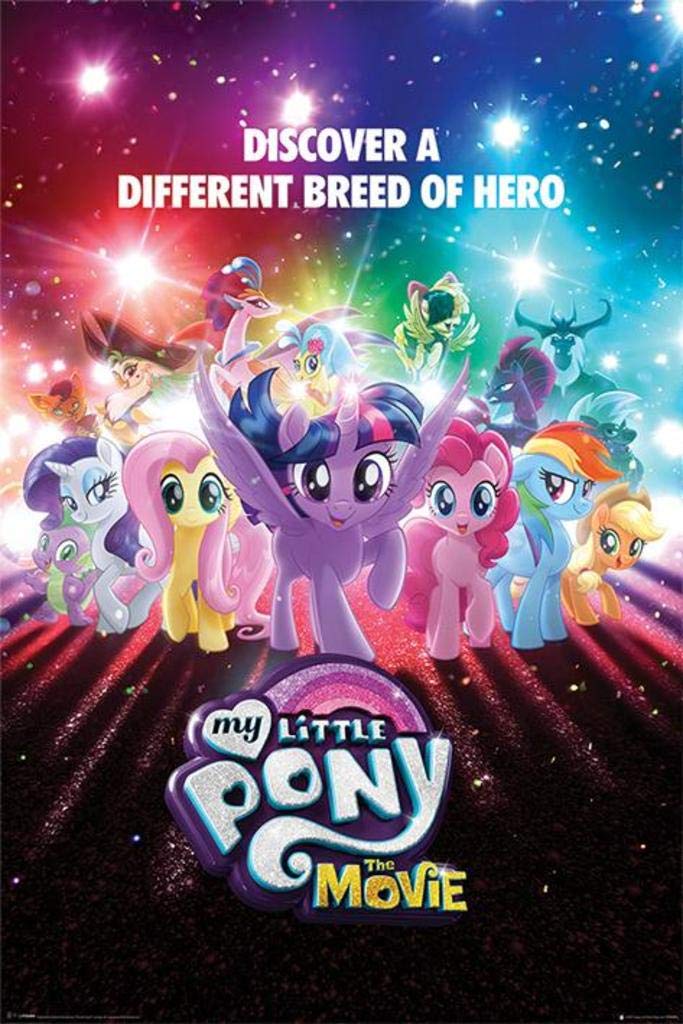 Pyramid International "A Different Breed of Hero My Little Pony Movie Maxi Poster, Multi-Colour, 61 x 91.5 x 1.3 cm