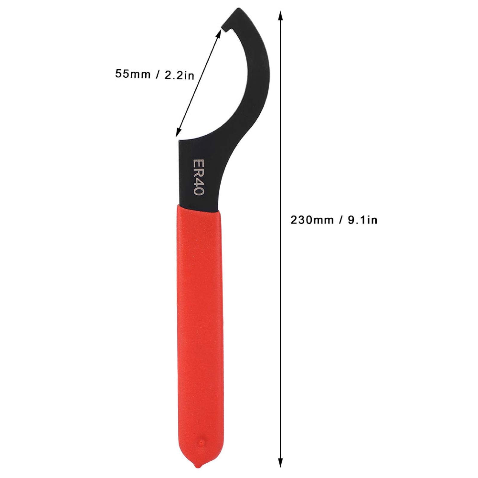 Chiavi manuali, chiave a gancio, ER40 Chiave a pinza Chiave manuale per dadi di serraggio in acciaio ad alto tenore di carbonio