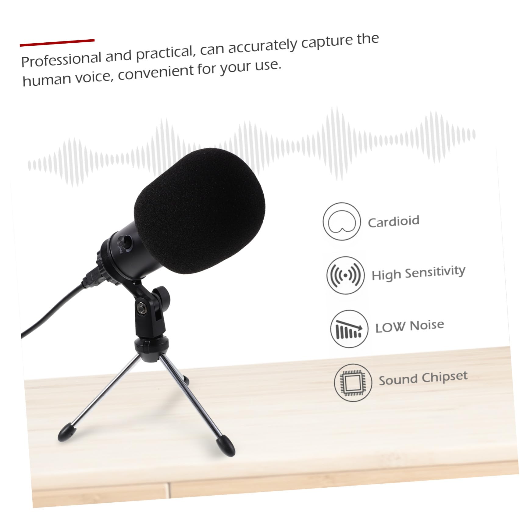 1zestaw Usb Mikrofonu Kondensatorowego Do Nagrań Komputerowych z Podstawą Idealny Do Konferencji i Streamingu Łatwy Instalacji i Kompatybilny z Laptopami