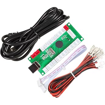 EG STARTS USB-Encoder auf PC-Spiele-Controller f&uuml;r Arcade Joystick Sanwa DIY Kits Parts Mame Games (5-polig + 2,8-mm-Kabel)