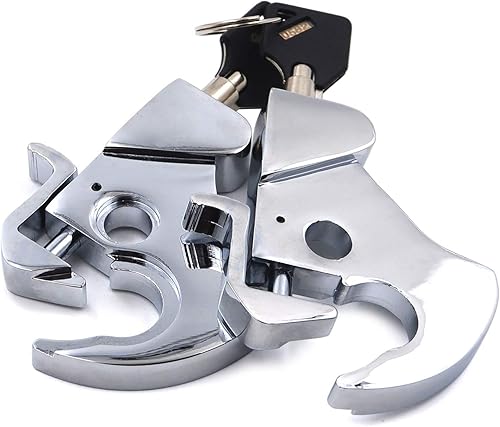 Miniatura 7 de HTTMT - Kit de pestillo de bloqueo desmontable compatible con el portaequipajes Touring Sissy Bar 1984-2020 PN MT502-003-RLS01-CD