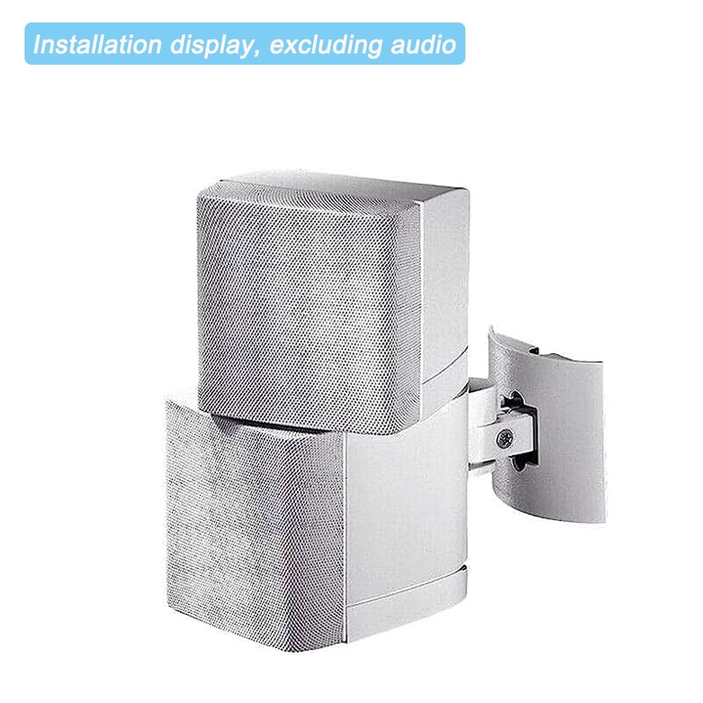 2 supporti da soffitto per altoparlanti, staffa di montaggio per altoparlanti surround regolabili, compatibile con Bose UB-20 Serie II, bianco