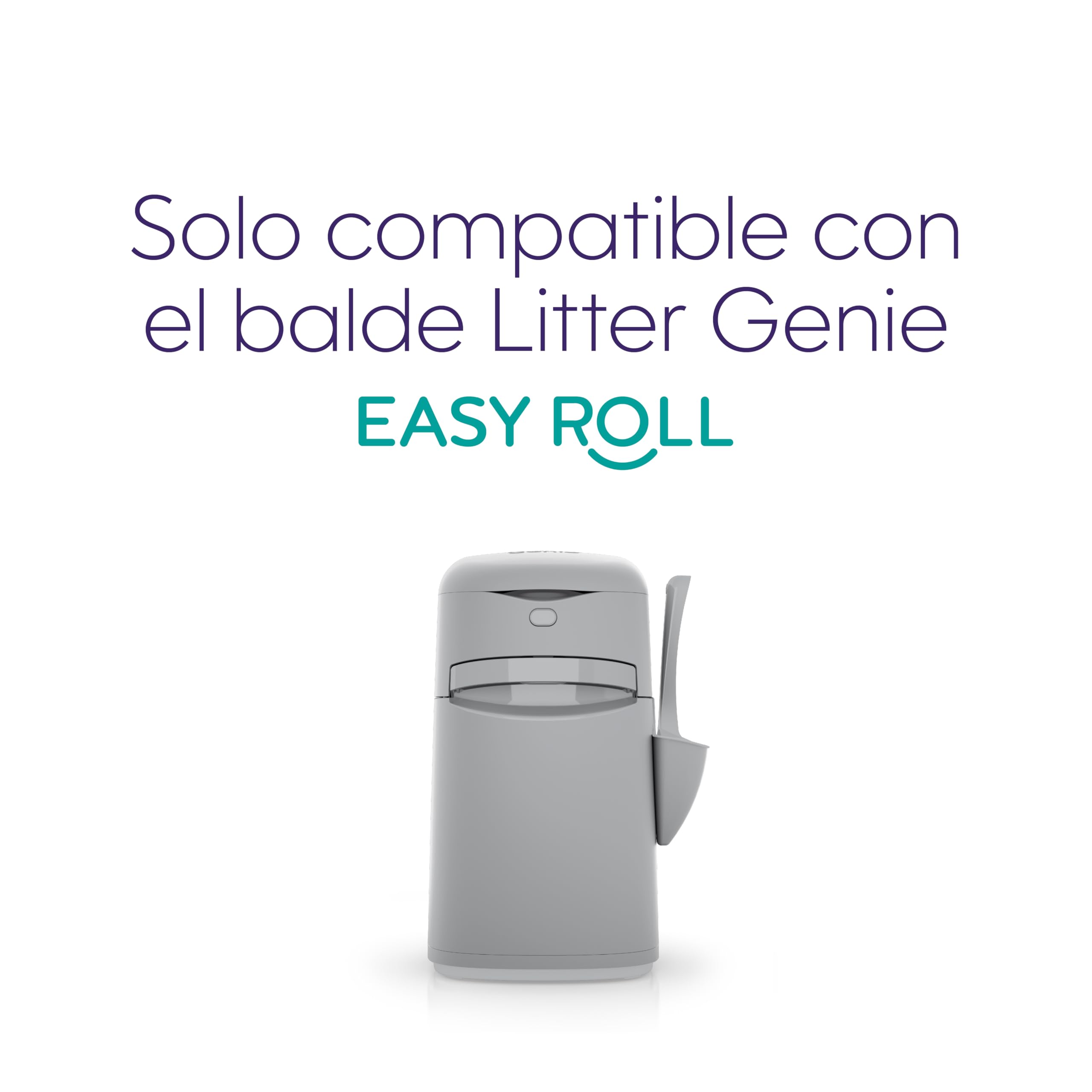 Litter Genie Bolsas de repuesto Easy Roll (paquete de 1) | Incluye un rollo de 6 meses de larga duración de 24 bolsas | Bolsas de arena para gatos con control de olores definitivo