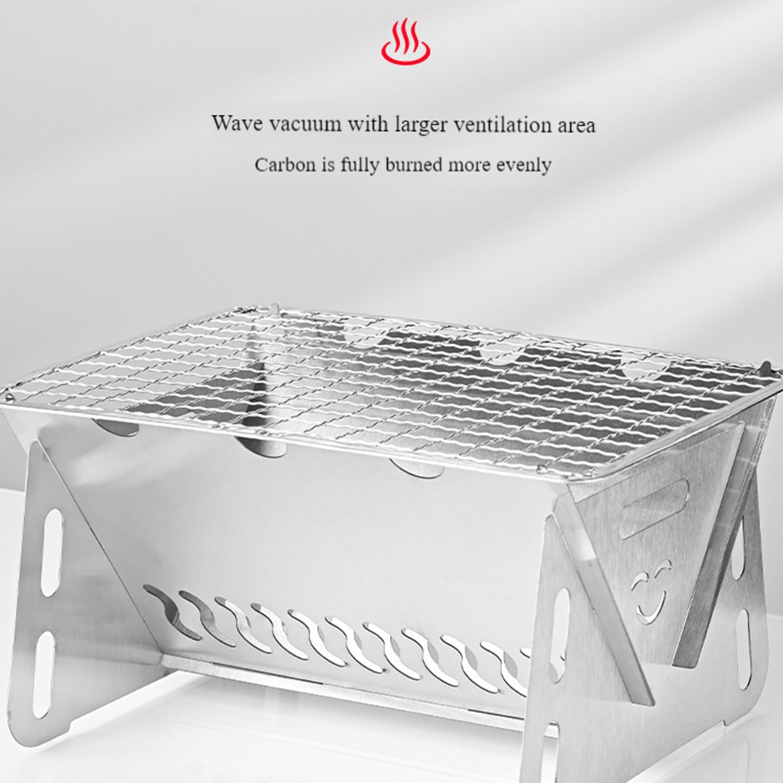 Przenośny grill na węgiel drzewny - przestronny grill podróżny ekologiczny design idealny na imprezy plenerowe i spotkania rodzinne, łatwy w użyciu i czyszczeniu