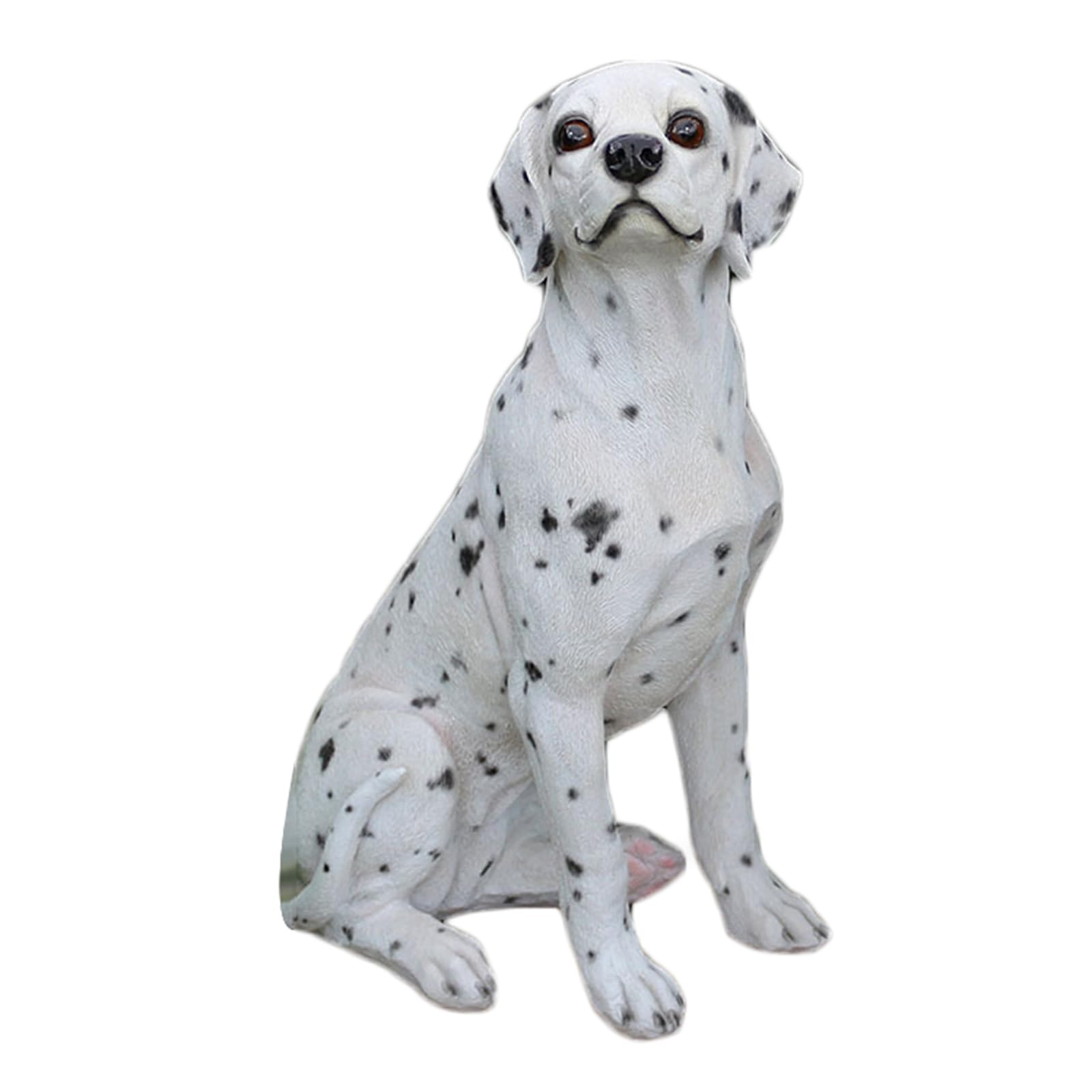 Estatuas de Perros para jardín, Lindo Perro Sentado, Colecciones de Resina para Exteriores, Figuras Decorativas para Patio, césped y jardín(